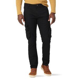 Wrangler Men's Size 32X32 Black Stretch Taper Leg Regular Fit Cargo Pant